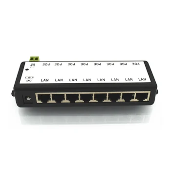 Transport gratuit 8 Canale CCTV Injector POE Pentru camere de Supraveghere Camere IP Power Over Ethernet Adapter Cu Coajă