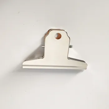 Transport gratuit(9pcs/lot) 75mm Power metal Prindere Clips argint Bulldog clip din otel Inoxidabil bilet clip de papetărie