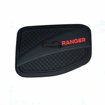 Transport gratuit se potrivesc pentru ford Ranger 2012-2017 negru culoare de ulei a capacului rezervorului de gaz a capacului rezervorului pentru ranger accesorii