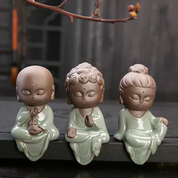 TT Mici de Companie Drăguț Decor Creativ Călugăr, de tip Boutique, Violet Geyao Caisha Ceai de Companie Ornamente Celebrul Ceai Kung Fu Accesorii