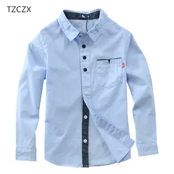 TZCZX-3030 Vânzare Fierbinte Copii Baieti Tricouri Bumbac Solid Copii Cămăși Îmbrăcăminte Pentru 4-12 Ani Purta