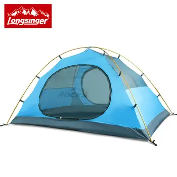 Ultra-light strat dublu de aluminiu tija profesionale în aer liber, camping, pentru drumeții cort de patru sezoane