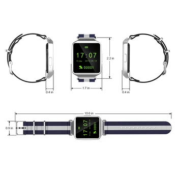 Ultrathin Bluetooth Ceas Inteligent L1 Design Unic MTK2502 Bluetooth Smartwatch Cu Vremea MT2502 pentru iOS, Android Telefon