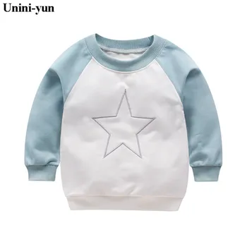 Unini-yun Primavara toamna băieți copii haine de bumbac Star hanorac copii baieti tricouri copii îmbrăcăminte pentru copii fete copii topuri haine pentru copii