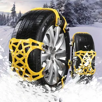 Universal Anti-lanțuri Antiderapante Auto Roată Anvelopă de Zăpadă de Noroi Lanț TPU Aliaj Îngroșat Anti Skid Curea Cu Cheie