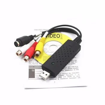 USB 2.0 Adaptor Video cu Captura Audio USB 2.0 cu 4 Canale Video, TV DVD Audio Capture Adaptor Card VCR VHS Casete pentru a Câștiga PC/DVD