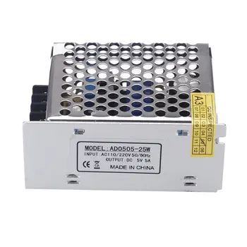 Utile AC 100V ~ 240V-DC 5V 5A 25W tensiune DC converter switch-uri de putere de aprovizionare parte pentru a ghidat dungi
