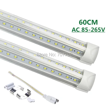 V-Forma Becuri LED Tuburi T8 600mm 20W 2 Metri Led-uri Integrate Tub de Lumină 2FT AC85-265V 96LEDs SMD2835 LED Super Luminos