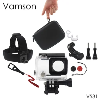 Vamson pentru GoPro Accesorii 30M rezistent la apa de Locuințe Cazul Curea Cap Trepied Cutie Mica Pentru Go pro Hero 3+ 4 Camera Sport VS31