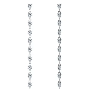 VANZARE en-gros Moda bijuterii argint 925 Ciucuri opal Cercei de sex Feminin de Cristal de la Swarovski Femeie cadou de Crăciun