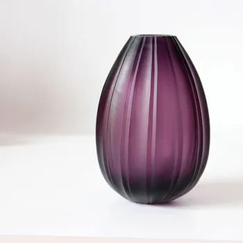 Vaze de sticlă colorată Nici un foc de aromoterapie ulei de sticla mat finisaj cereale moderne de design de moda vaze de flori cafea verde violet