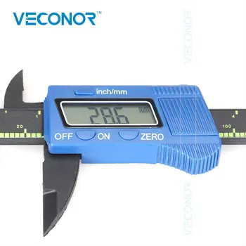 Veconor 150mm 6 Inch Digital Electronic LCD Șubler cu Vernier Fibra de Carbon Micrometru Instrumente de Măsurare de Înaltă Precizie