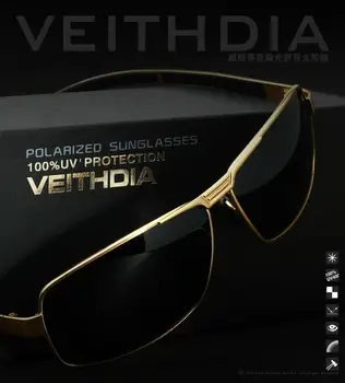 VEITHDIA Brand pentru Bărbați ochelari de Soare Polarizat Ochelari de Soare Ochelarii de Condus oculos de sol masculino Accesorii Ochelari nuante Pentru Bărbați