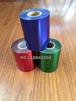Verde/Rosu/Albastru 8cmx120m Trei Role de Folie de Hârtie DIY Card de Material Plastic Ștanțare Folie de Culoare Frumoasă Alegere cu Transport