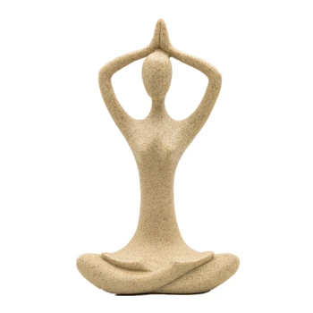 VILEAD Yoga Miniaturi, Figurine de Piatră Europa Creativă Suveniruri Vintage Home Decor Acasă Decorare Accesorii Cadou de Crăciun
