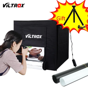 Viltrox 60*60cm LED Studio Foto Softbox Cort Lumina Moale Cutie +Adaptor +Fundaluri pentru Telefonul aparat de Fotografiat DSLR Bijuterii, Jucării, Pantofi