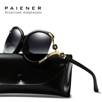 Vintage polarizat ochelari de soare pentru femei brand designer de Trandafiri de lux Supradimensionat ochelari de soare de agrement oculos feminino cu Accesorii