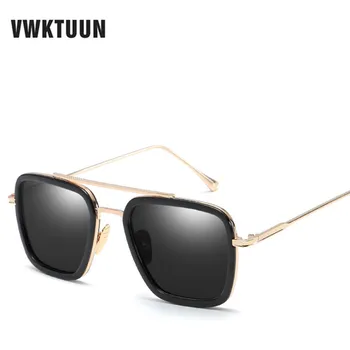 VWKTUUN Pătrat ochelari de Soare Femei Barbati Brand Designer de Epocă Twin-fascicul de Ochelari de Soare Pentru Femei de Puncte Supradimensionat ochelari de soare UV400 Umbra