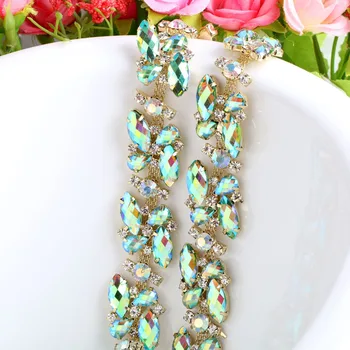 VÂNZARE FIERBINTE ! Moda Pietre de Cristal Lanț de BRICOLAJ rochie de Decor și Coase-pe Îmbrăcăminte 1yard accesorii bijuterii