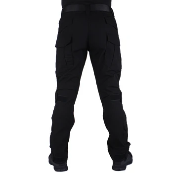 Vânătoare pantaloni de camuflaj tactische Broek Negru BK broek ro kniebeschermers militaire joc cosplay uniformă