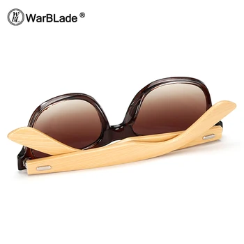 WarBLade Bambus ochelari de Soare pentru Barbati Femei Călătorie Ochelari de Soare Ochelari de Epocă Picior de Lemn Ochelari Brand de Moda de Design 2018