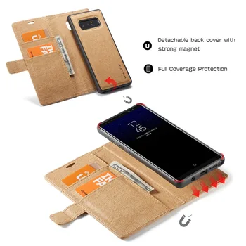 WHATIF Magnetic Flip Portofel din Piele Telefon Mobil DIY Graffiti Scrisoare Cazul Geanta pentru Samsung Galaxy Note 8 S8 Plus S8 S7 Edge Acoperire