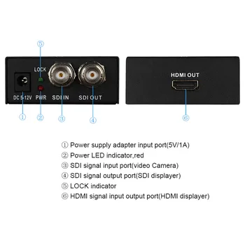 Wiistar 3G-SDI la HDMI&sdi Convertor Caseta 1080p pentru HDTV Monitor HD-SDI la HDMI Convertor transport Gratuit
