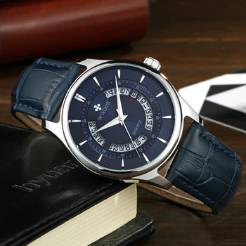 WWOOR 2018 Nou Brand de Ceasuri Bărbați Cuarț Ceas Sport Analog de Lux Safir Albastru din Oțel Inoxidabil pentru Bărbați Ceasuri de mana Ceas Relogio