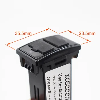 XCGaoon Speciale 5V 2.1 a 2 Interfață USB de Priza Incarcator de Masina Folosi pentru MAZDA, Puteți Încărca iPhone Android Smartphone, Tableta PC, GPS