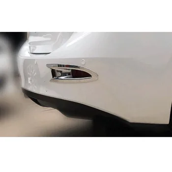 YAQUICKA 2x Chrome ABS Masina din Spate Coada Lumina de Ceață Lampa de Acoperire Cadru Trim Styling potrivit Pentru Mazda 3 Axela 2016 Accesoriu Auto