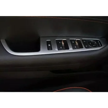 YAQUICKA 4buc Portiera Cotiera geamurilor Buton Comutator Cadru Trim Styling Autocolant Pentru Hyundai Sonata 9 LHD Auto-capace