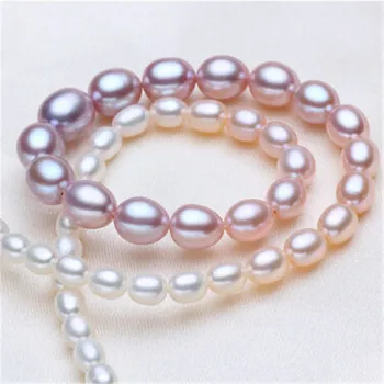 YIKALAISI 2017 nou, Autentic Colier de Perle de apă Dulce Naturală Bijuterii Perla Cravată Colier Argint 925 Bijuterii