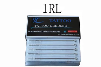 YILONG TC Tatuaj 1RL ac tatuaj 50pcs/lot transport gratuit stianless ace de oțel medicale ac tatuaj