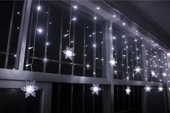 YIMIA 3,5 M Fulg de nea LED Perdea de Lumini sloi de gheață fairy Șir de Vacanță de Crăciun Lumini Gerlyanda Anul Nou Petrecere de Nunta de Decorare
