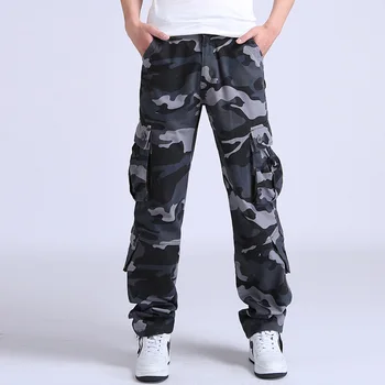 YOLAO Brand de Calitate pentru Bărbați Marfă jogging Pantaloni Militare pentru Barbati multi de buzunar Salopete tactice Armata Pantaloni de Camuflaj moda