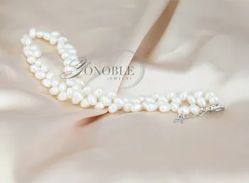 YouNoble Reale de apă dulce pearl colier pandantiv,nunta adevarata coliere de perle pentru femei mama ziua de nastere aniversare mai bun cadou