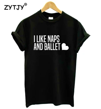 Îmi Place Pna Și Balet Imprimare Femei tricou Casual, din Bumbac Hipster Amuzant tricou Pentru Fete de Top Tee Tumblr Picătură Navă BA-137