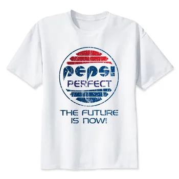 înapoi în viitor Scrisoare de Imprimare T Tricoul Mens alb Și alb Comic Con Cosplay o gât T-shirt-uri Skateboard Tee Băiat Skate Topuri