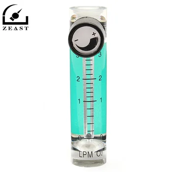 0-3LPM 93mm Acrilice Gaz Oxigen a Aerului debitmetru Cu Supapa de Control Metal Conector 0.1 Mpa Acrilice Alamă placată cu Nichel
