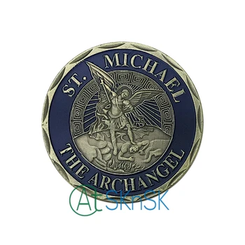 1/3/5/10buc/lot St. Michael Arhanghel Air Force Spiritul Moneda