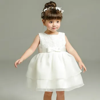 1 An Fetiță de Bej Rochie de Mireasa Printesa de Ziua Formale Vestido 2017 Copilul copil Haine Botez, Rochii de ABF164704