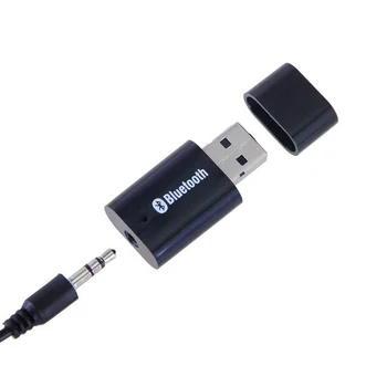 1 BUC Cumpărături Gratuite Receptor de Muzică Bluetooth 3.5 mm Adaptor Bluetooth Audio Bluetooth Receptor USB Alimentat Negru