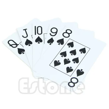 1*rezistent la apa de Poker Nou Albastru /Rosu PLASTIC Lavabil Poker Texas Dimensiune Carti de Joc