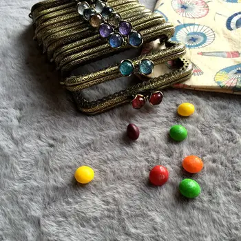 10.5 cm vintage culoare bronz DIY femei geanta sac de cadru incuietoare cu bomboane catarama decor 5pcs/lot