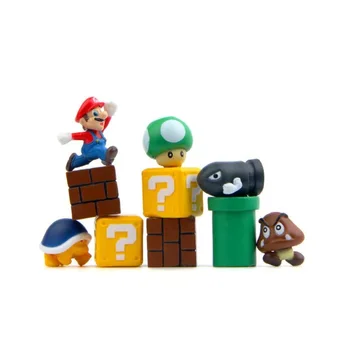 10 Buc Drăguț 3D Super Mario Rășină Magneți de Frigider pentru Copiii Acasă Decor Ornamente Figurine de Perete Postbox Jucării pentru Copii