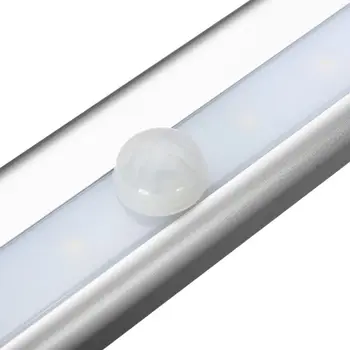 10 LED-uri IR Infraroșu Detector de Miscare Wireless cu Senzor de Iluminare Dulap Noapte USB de încărcare a bateriilor Lampa Cabinet Dulap Lumina