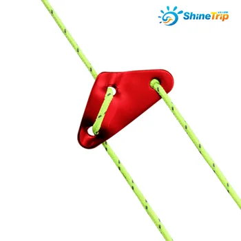 100 buc ShineTrip Triunghi Aliaj de Aluminiu Camping Vânt Coarda Catarama Cort Windstopper Coarda de Reglare Tentorial Wigwam Catarama EDC