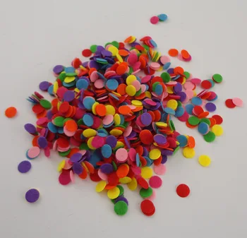 1000PCS 8mm rotunde colorate simțit tampoane pentru DIY bentițe accesorii,8mm non-țesute cerc aplicatiile de patch-uri ca centru de floare