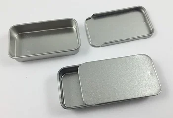 100buc/lot Martor de Metal de Staniu Cutie Kit de Supraviețuire Containere de depozitare cutie cutie argintiu culoare de transport gratuit
