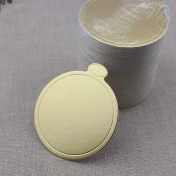 100buc mai Multe Forme disponibile Gold Mousse de Bază de Carton Pad Argint Tort Mousse Tava de Hârtie Titular